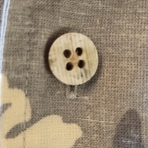 Eddie Bauer Men's Hawaiian Floral Button Down Short Sleeve Shirt Size L - Picture 9 of 9